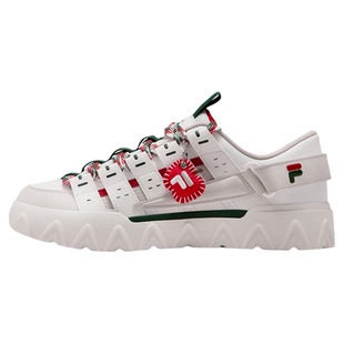 PISA圣诞丨FILA FUSION斐乐潮牌男子板鞋冬季女鞋厚底增高休闲鞋