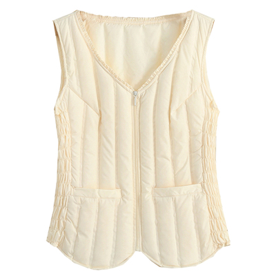 真羽绒内搭保暖羽绒马甲女