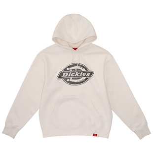Dickies秋冬新款加绒卫衣男百搭连帽上衣女情侣潮流胸口印花logo