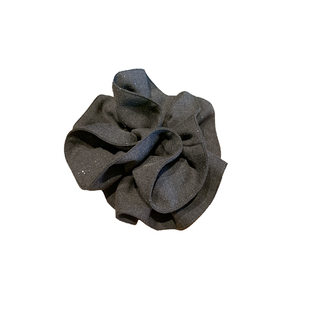 时尚博主同款甜酷双层细闪木耳边肥肠圈韩国丸子头盘发弹力头绳女