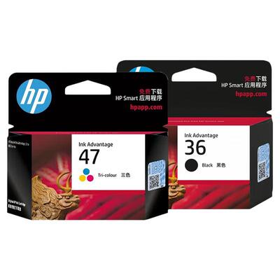 原装墨盒36黑色47彩色打印机惠普