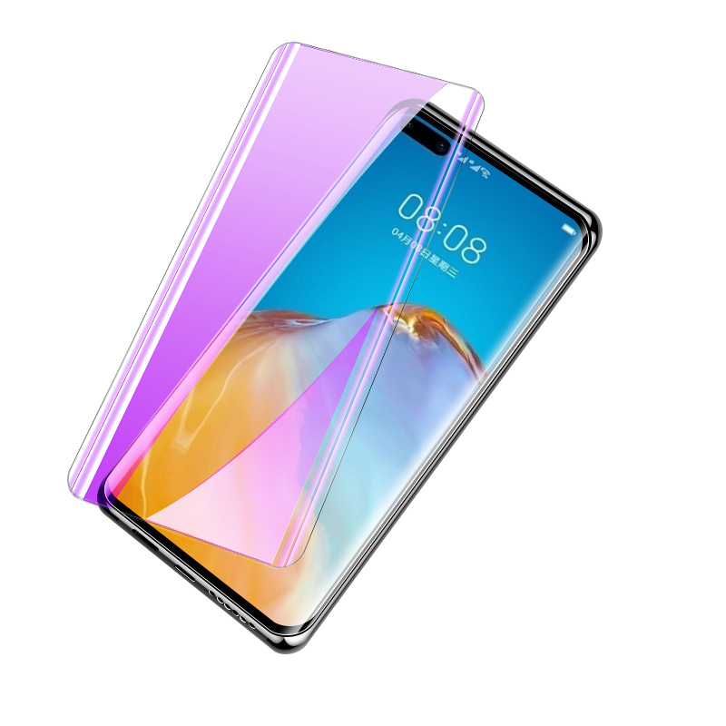 适用华为p40pro钢化膜全包防爆玻璃p40pro+手机膜全覆盖保护5G防偷窥uv水凝膜全胶曲屏huawei防摔高清贴膜por