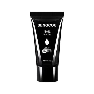 sengcou美甲店专用光疗延长胶加固建构塑形透明胶流平胶稀稠凝胶