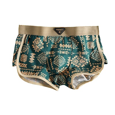 美式民族风男士内裤纯棉四角短裤