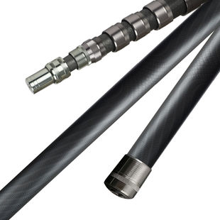 大物抄网捍万能伸缩杆6米超硬碳素裸竿5捞鱼抄网竿鱼叉巨物长杆子