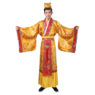 古装唐朝皇上皇帝服装秦朝汉服古代龙袍服太子服戏服演出服成人男