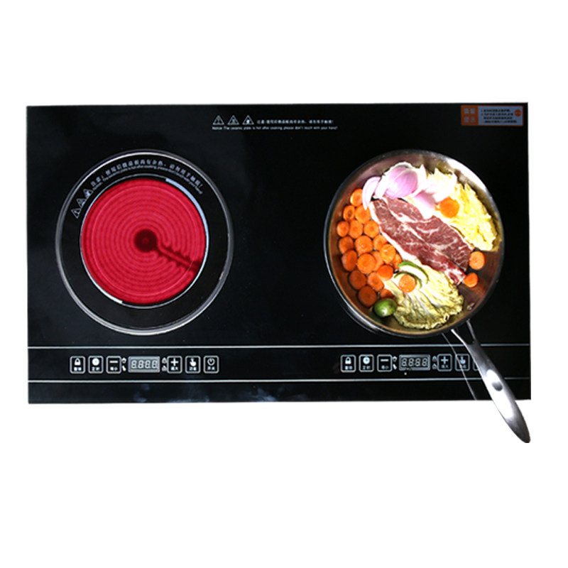 家用双电炉灶猛火光波高端静音嵌入式台式智能双眼电陶炉电磁炉