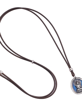 足银立体雕刻本命佛项链