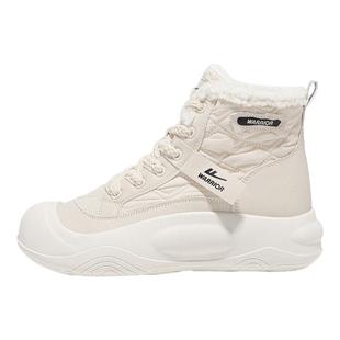 回力雪地靴女款2025新款冬季厚底冬天鞋子保暖加绒鞋子女软底轻便