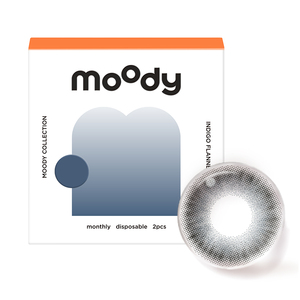 [抢先加购]moody美瞳半年抛明眸系列自然微混血彩色隐形眼镜2片装