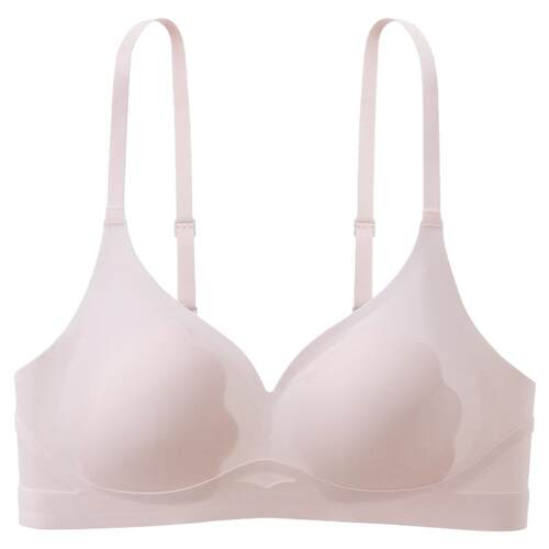 六只兔子无痕抑菌内衣女大胸显小显瘦凉感透气无钢圈收副乳胸罩