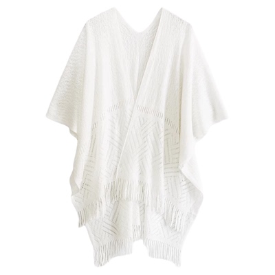 新中式白色提花花瓣领旗袍高端