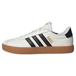 adidas VL COURT 3.0 舒适百搭低帮德训鞋男女同款米白黑色IH6574