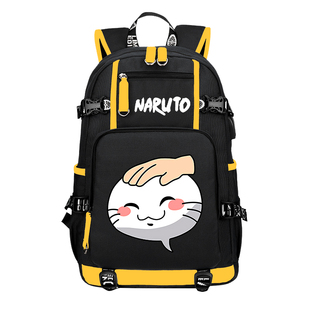 火影忍者手游周边鸣人摸头书包男小学生卡通双肩包可爱初中生背包