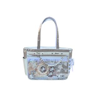 斯莫尔原创日系高颜值丝带痛包大食量吧唧腋下托特包通勤单肩大包