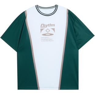 准者短袖T恤夏季新款速干透气男投篮美式篮球训练服运动跑步上衣