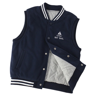 男童夹棉马甲秋冬新款保暖背心