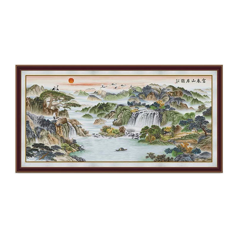 十字绣ksks客厅大堂风景十字绣