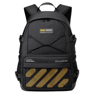 YESO/户外大师男士休闲通勤机能防水大容量电脑旅行双肩背包男款