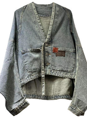 秋季复古宽松牛仔外套女新品优惠
