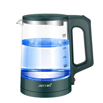 家用煮茶玻璃烧水壶不锈钢养生开水壶2.2L升自动保温一体电热水壶