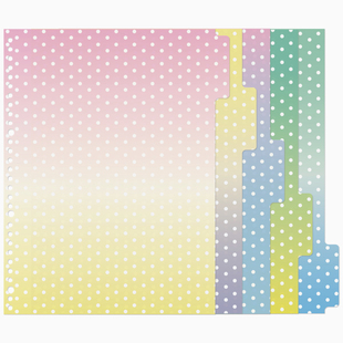 可得优塑料活页索引分隔学习笔记本配件分类讲义文件夹替芯标签pp