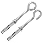 304不锈钢膨胀挂钩螺丝吊环固定挂勾热水器膨胀拉爆螺栓M8M10M12