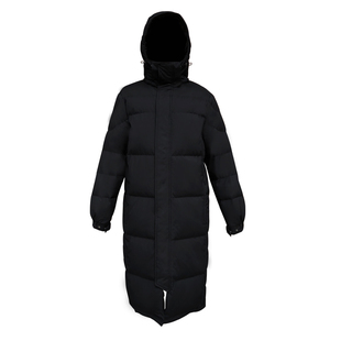 亮世秋同款新国标白鸭绒中戏艺考长款羽绒服男女情侣超长加厚外套