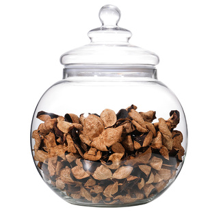 球形玻璃密封罐大容量小青柑陈皮茶叶罐商用储物罐带盖药材展示瓶