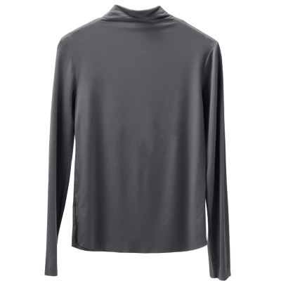 莫代尔半高领打底衫女秋冬内搭修身可外穿洋气高级感上衣2025新款