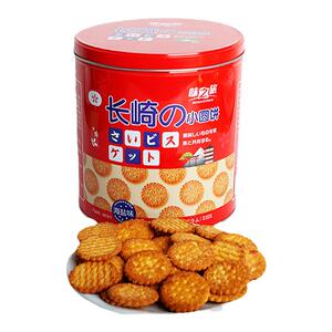 味之旅日式小圆饼干海盐味咸味追剧解馋零食罐装小吃休闲食品早餐