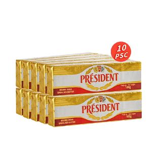 【详情领优惠】总统发酵动物淡味黄油棒100g*10法国(保质期至26.7