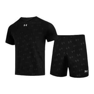 安德玛UA运动跑步套装男速干球衣宽松休闲健身训练篮球服队服