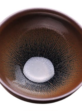 大师孙福昆主人杯兔毫建盏茶盏