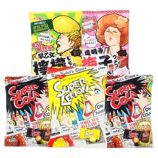 日本进口零食NOBEL诺贝尔柠檬糖爆酸可乐味糖果超酸