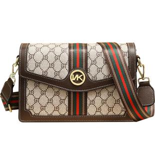 包包女2025新款时尚高级感真皮小方包女百搭女士单肩斜挎包小包潮