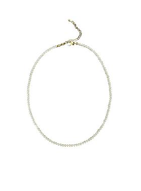 高亮玻璃珍珠钛钢女项链