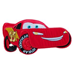 儿童衣服书包卡通刺绣熨烫补丁布贴装饰汽车总动员麦坤缝补非自粘