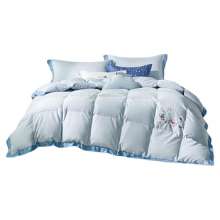 罗莱儿童新品A类95鹅绒儿童被全棉羽绒被可水洗四季被空调被夏被