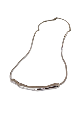 冷淡风褶皱金属项链女款