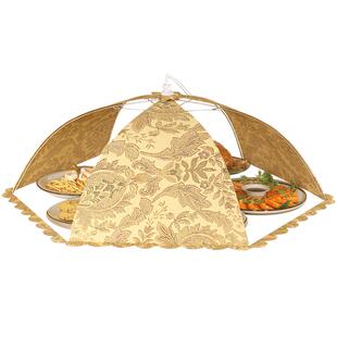 菜盖罩2025新款家用饭菜罩子折叠厨房餐桌罩剩菜食物防尘苍蝇神器