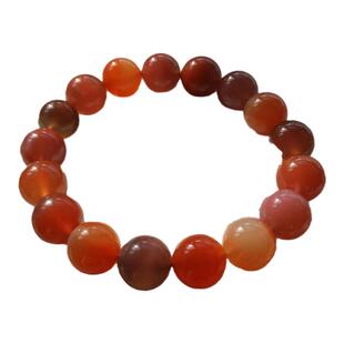 天然糖果盐源手链南红蜜桃粉色绯红玛瑙手串甜美水晶女友闺蜜礼物