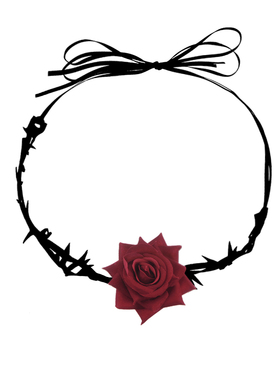 peachtea玫瑰荆棘choker