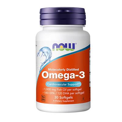 NOW/诺奥omega-3深海鱼油软胶囊