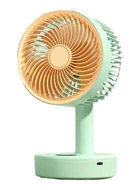 可旋转桌面小风扇静音小型家用宿舍电扇办公室桌上便携式usb充插电超长续航迷你制冷强力循环无声摇头空调扇