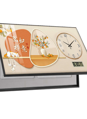 大尺寸新中式遮挡电表箱装饰画