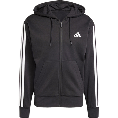 Adidas/阿迪达斯正品ESSENTIALS 男士休闲条纹连帽运动外套JD1870