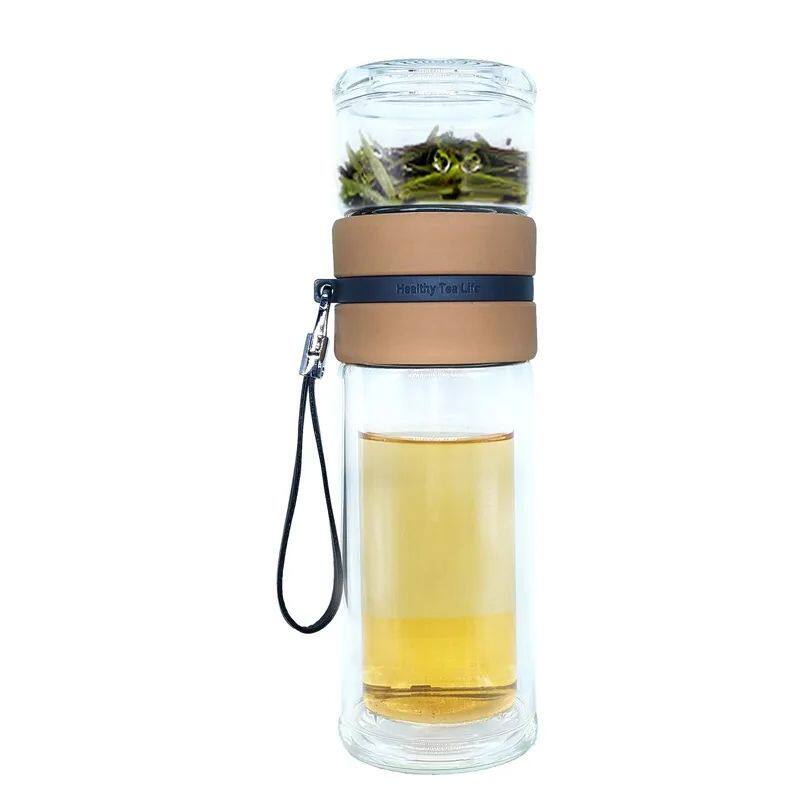 泡茶杯茶水分离分离茶水杯水晶