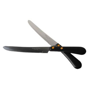 日式木柄水果刀胶柄牙刀烧烤刀西餐刀锯齿牛排牛扒刀切水果削皮刀