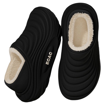 踩屎感棉拖鞋男士冬季防水外穿